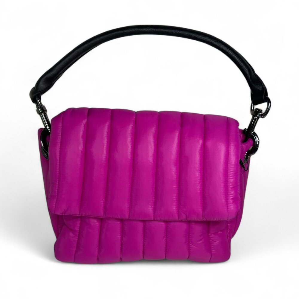 THINK ROYLN Fuchsia Quilted Shoulder Bag